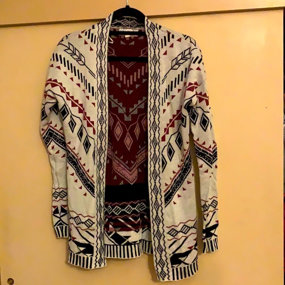 Pink Republic Cardigan Boho Print size Medium